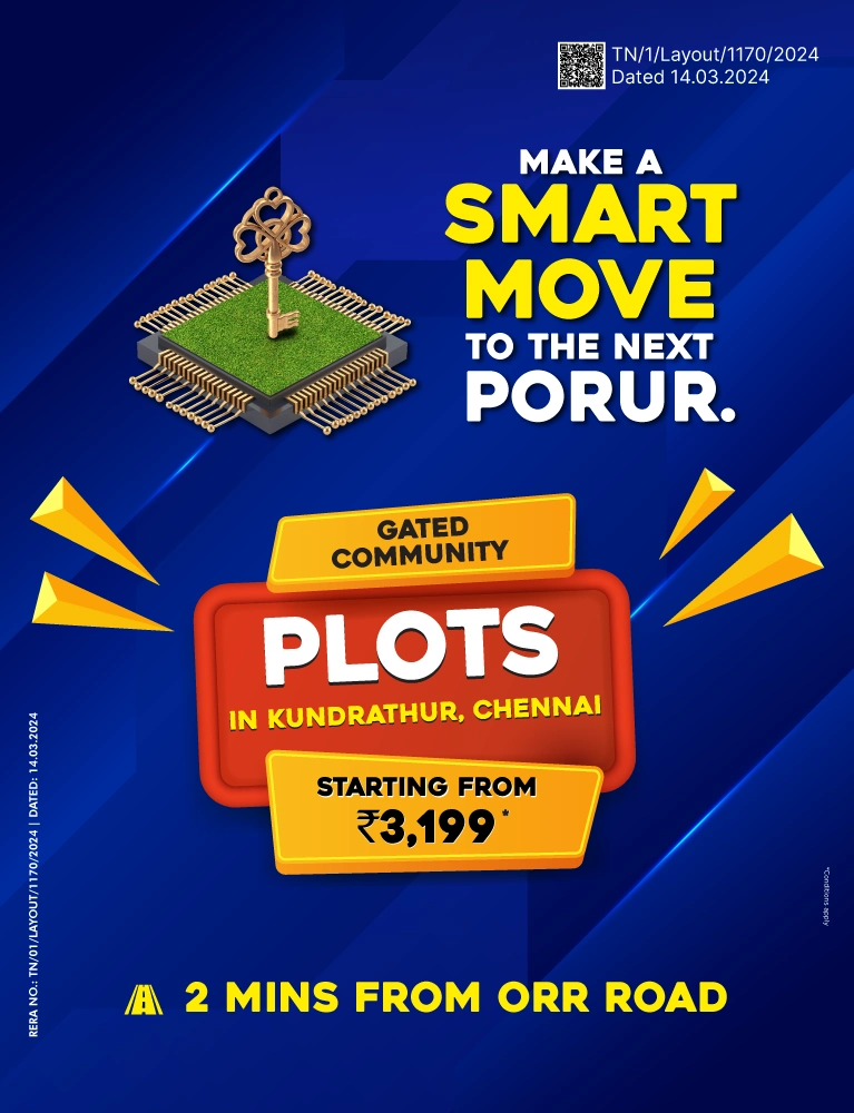 Villa Plots for sale in Kundrathur, Chennai | Land for sale in Kundrathur- Crystal Crown by Urban Tree